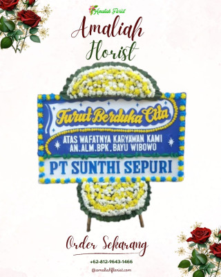 Papan Bunga Duka di Konang
